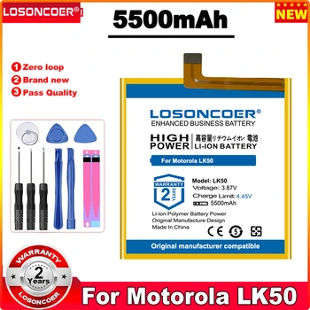 LOSONCOER 5500mAh LK50 Akkumulátor Motorola Moto G60S XT2133 Mobil Telefon
