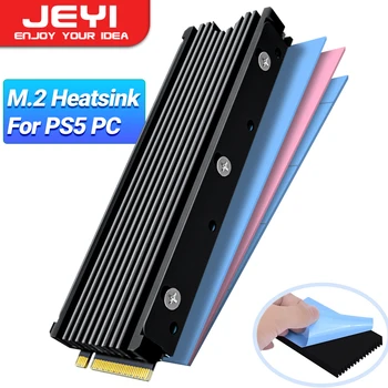 M. 2 2280 SSD Hűtőborda Támogatás PS5 PC, JEYI NVME NGFF 2280 SSD Kétoldalas hűtőborda Hűtés Termikus Szilikon Párna Hűtő