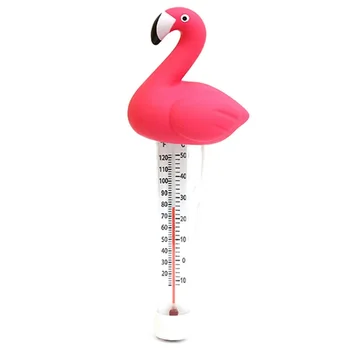 Medence Hőmérő Flamingo Úszó Víz Hőmérő String Tartós Medence, Gyógyfürdő Fürdőkádban Hőmérő