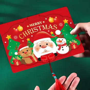 Mikulás Mintás Díszítés Arany Lepecsételt Karácsonyi Kártya Ünnepi Karácsonyi Kártyák Kreatív Mikulás amp Arany Gyerekeknek