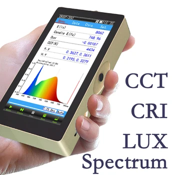OHSP350C Olcsó Ár Hordozható Spektrométer CRI CCT Lux Teszt fénymérő