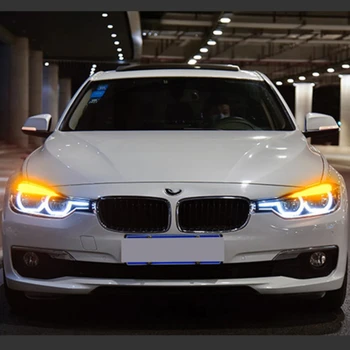 Plug And Play BMW F30 F35 2013-2019 3 Sorozat 320i LED Automatikus Fényszóró Szerelvény Frissítés Magas Konfigurálását jelző Lámpa Tartozékok