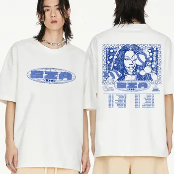 SZA SOS Zenei Album Grafikai Retro Póló Férfi Nő Hip-Hop Túlméretezett póló, Alkalmi Pamut Divat Póló Streetwear TEES