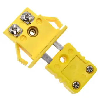 Sárga Hőelem miniatűr Csatlakozó Shell Csatlakozó Adapter Mini Hőmérő Egyetemes K-Típus Panel Mount Miniatűr Csatlakozó dugók