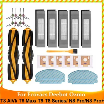Top Ajánlatok 26Pcs Az Ecovacs DEEBOT OZMO T8 AIVI T8 Max T8 T9 Sorozat N8 Pro N8 Pro+Robot Porszívó Fő Kefe Szűrő Mop Clo