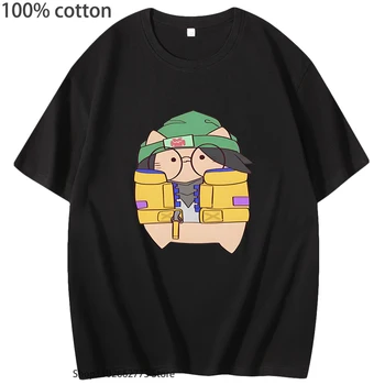Valorant Tshirt Férfiak Rajzfilm Anime Nyomtatás Ing Lányok Aranyos, Divat Ruházat Harajuku Női Rövid Ujjú Streetwear Férfiak 100%Pamut