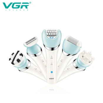VGR Profi 5 Az 1-ben Hölgy Meghatározott Elektromos hajvágó Gépek Hölgyek Borotválás Újratölthető Gép a Nők V-703