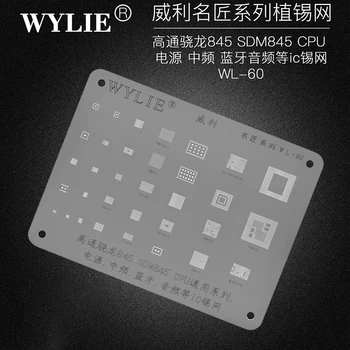 Wylie WL-60 BGA Reballing Stencil A PM845 SDM845 SDR845 HI6421 HI6423 WCN9341 PM670 HI6363 CPU Teljesítmény Bluetooth AUDIO IC CHIP Wylie WL-60 BGA Reballing Stencil A PM845 SDM845 SDR845 HI6421 HI6423 WCN9341 PM670 HI6363 CPU Teljesítmény Bluetooth AUDIO IC CHIP 2
