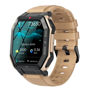 Xiaomi 2023 K55 Sport Órák 350mah Intelligens Karóra Férfi Bluetooth Hívás Fitness Smartwatch Android IOS Telefon 1.85 Hüvelyk 240*280 
