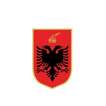 Y419# Autó Stílus Albánia Zászló, címer PVC Matrica Autó Matrica