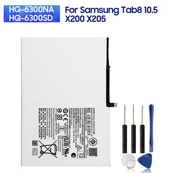 Új Csere Akkumulátor HQ-6300NA HQ-6300SD Samsung Galaxy Tab8 10.5 X200 X205 Tabletta Akkumulátorok 7040mAh