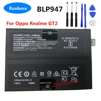 Új, Eredeti BLP947 5000mAh Akkumulátor Oppo Realme GT2 GT 2 Mobil Telefon Akkumulátorok