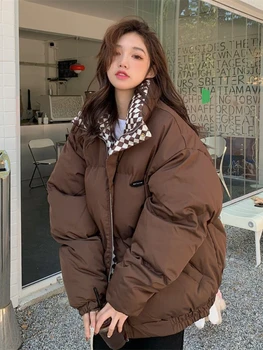 Új Téli Kabát Női 2023 Kabát Streetwear Alkalmi Kabátok Női koreai Divat Laza Kapucnis Dzseki, Női Téli Kabát, Dzseki